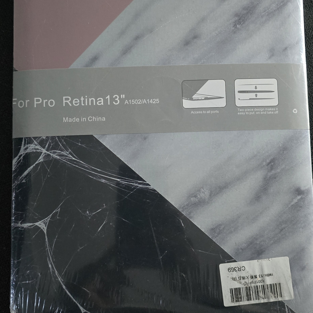 Marble and Pink MacBook Pro 13" Case